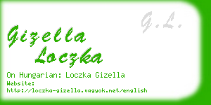 gizella loczka business card